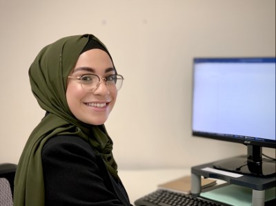 Law student Aya El Kady during her clerkship at Duffy and Simon